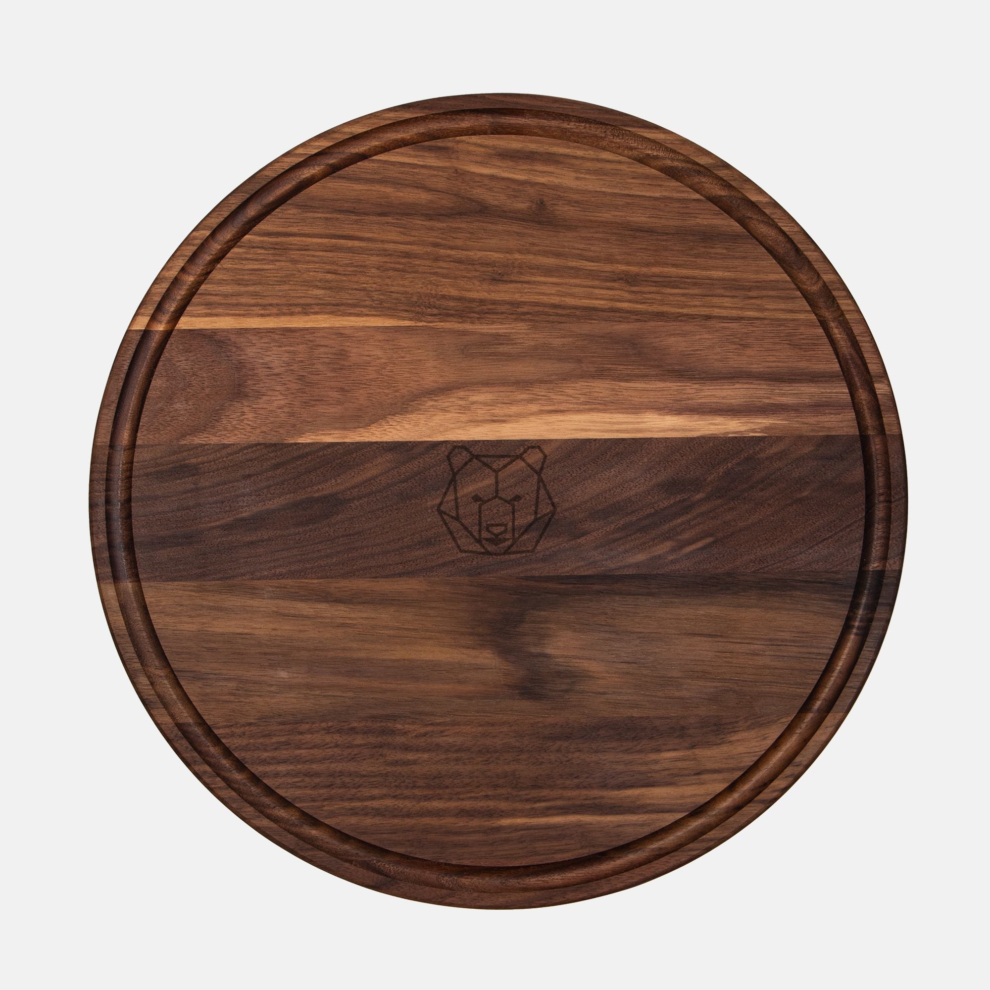 Round Charcuterie Board with Groove - 13.5” x 13.5”
